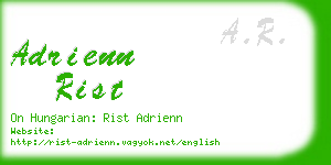 adrienn rist business card